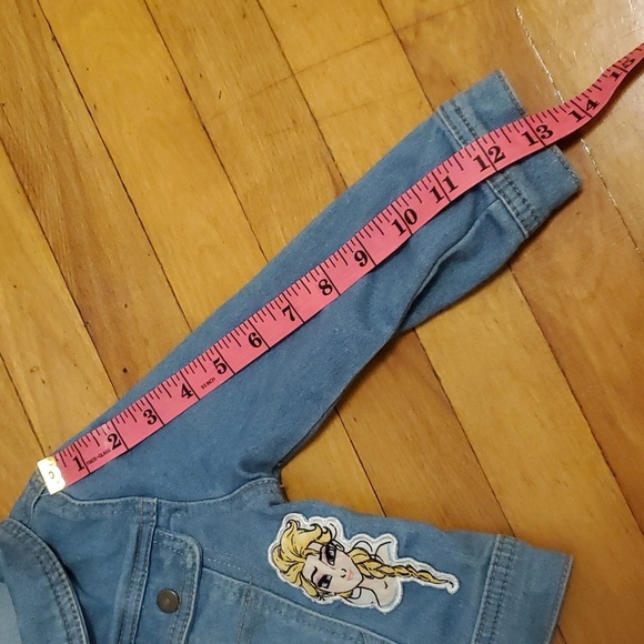 Disney "Collection by Tutu Couture" Frozen light blue jean jacket. Size 3T. - Picture 10 of 13